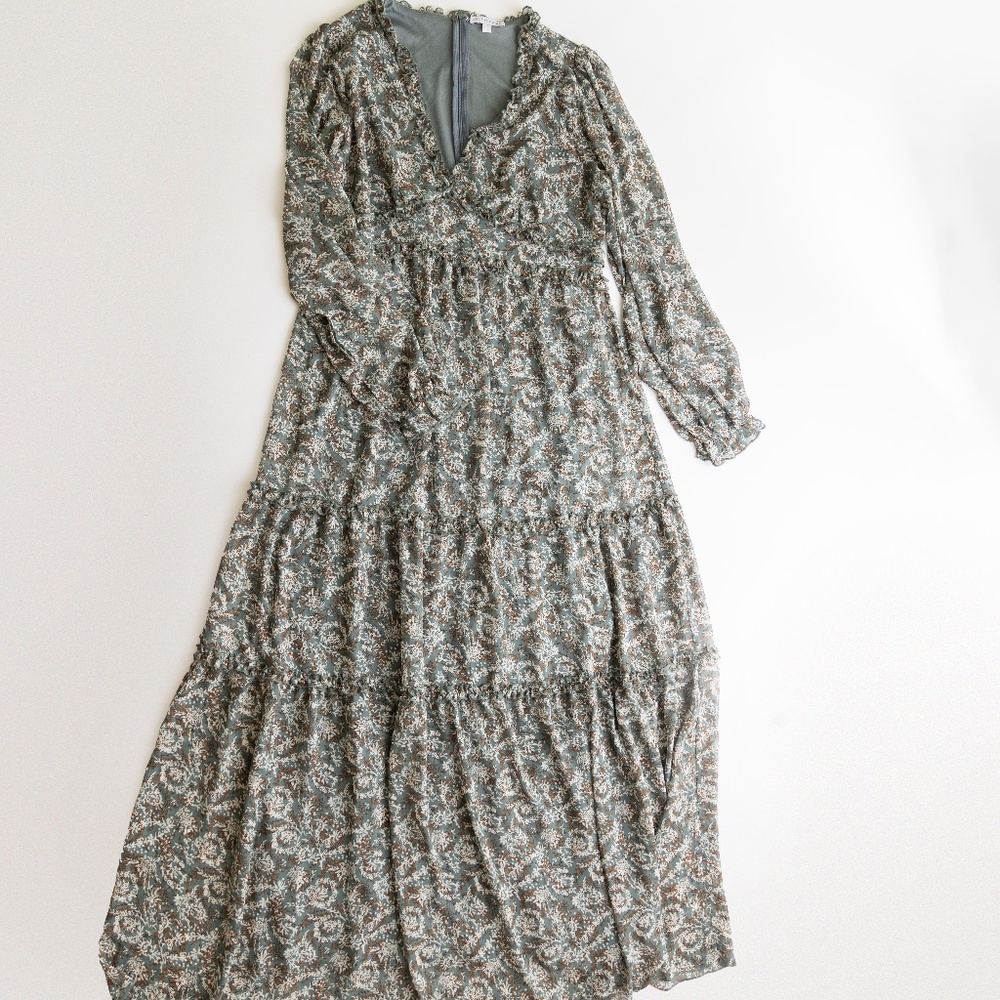 Baltic Born Sage green floral maxi